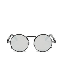 Men's Round  'Touch of Modern' Metal Sunglasses