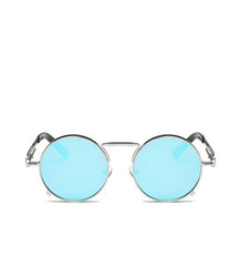 Men's Round  'Touch of Modern' Metal Sunglasses