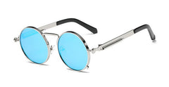 Men's Round  'Touch of Modern' Metal Sunglasses