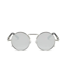 Men's Round  'Touch of Modern' Metal Sunglasses