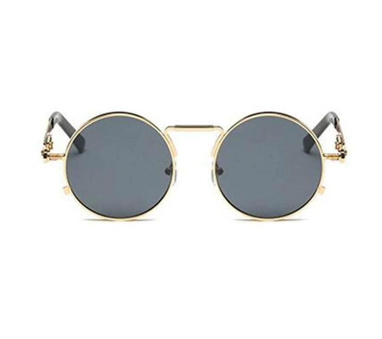 Men's Round  'Touch of Modern' Metal Sunglasses