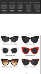 Women's Cat Eye Plastic 'Wendy' Plastic Sunglasses