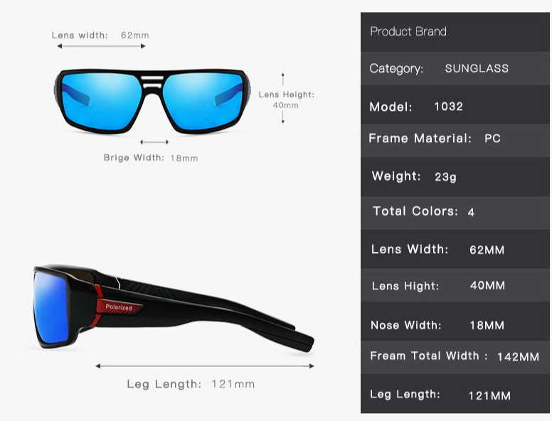 Men's Polarized Sports 'Beach Break' Plastic Sunglasses
