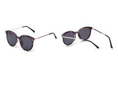 Women's Oversized Round 'Magic Mirror' Metal Sunglasses