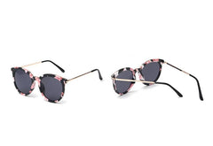 Women's Oversized Round 'Magic Mirror' Metal Sunglasses