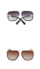 Men's Square 'Ibiza' Plastic and Metal Sunglasses