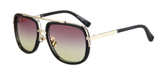 Men's Square 'Ibiza' Plastic and Metal Sunglasses