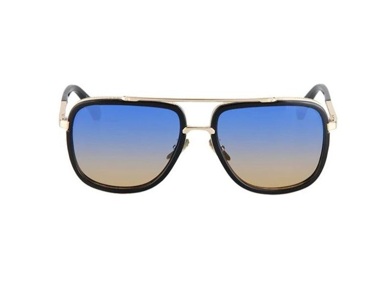 Men's Square 'Ibiza' Plastic and Metal Sunglasses