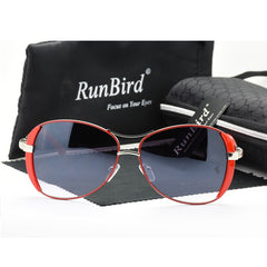 Women's Oversized Butterfly 'Formula 1' Plastic Sunglasses