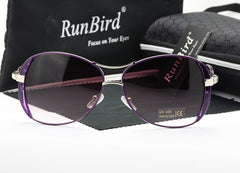 Women's Oversized Butterfly 'Formula 1' Plastic Sunglasses