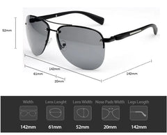 Women's Rimless Aviator 'Great Wear' Metal Sunglasses