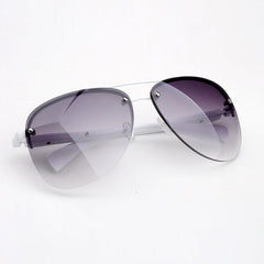 Women's Rimless Aviator 'Great Wear' Metal Sunglasses