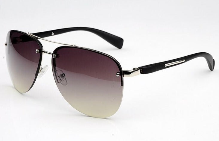 Women's Rimless Aviator 'Great Wear' Metal Sunglasses