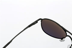 Men's Polarized Aviator 'Chips' Metal Sunglasses