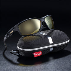 Men's Round Sport 'Running Men' Plastic Sunglasses