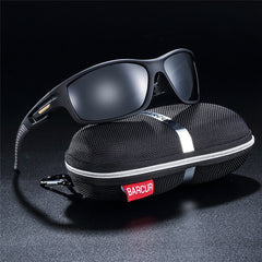 Men's Round Sport 'Running Men' Plastic Sunglasses