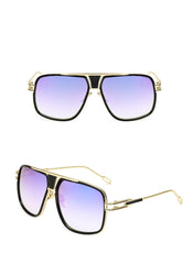 Men's Oversized Aviator 'Morocco' Metal Sunglasses