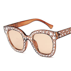 Women's Oversized Square 'Star For All Season' Plastic Sunglasses