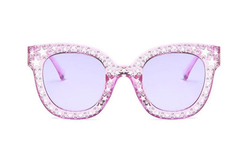 Women's Oversized Square 'Star For All Season' Plastic Sunglasses