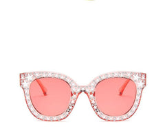 Women's Oversized Square 'Star For All Season' Plastic Sunglasses