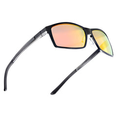 Men's Classic Rectangular 'Bright Light' Metal Sunglasses