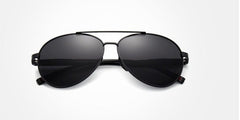 Men's Aviator Polarized 'The Pilot 1020' Metal Sunglasses