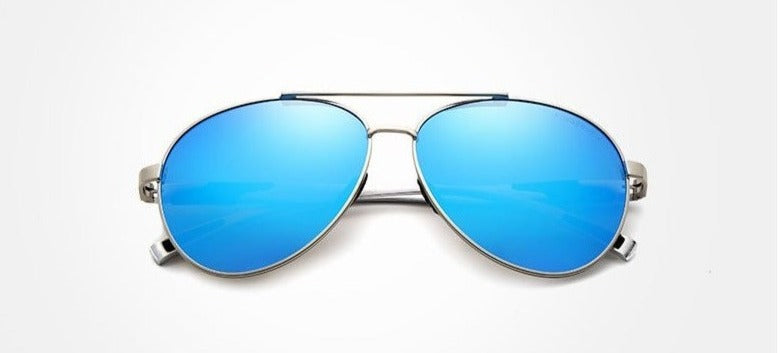 Men's Aviator Polarized 'The Pilot 1020' Metal Sunglasses