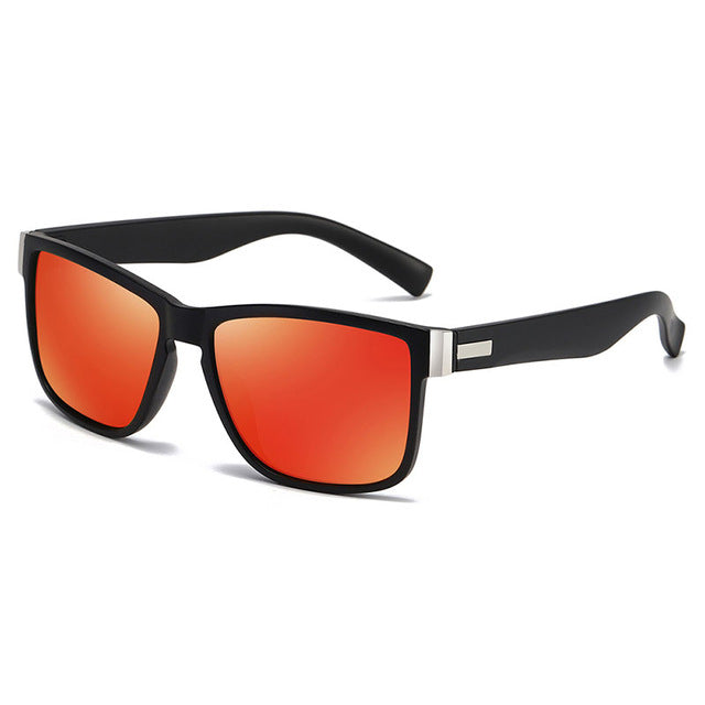 Men's Square Polarized 'Big Wave' Plastic Sunglasses