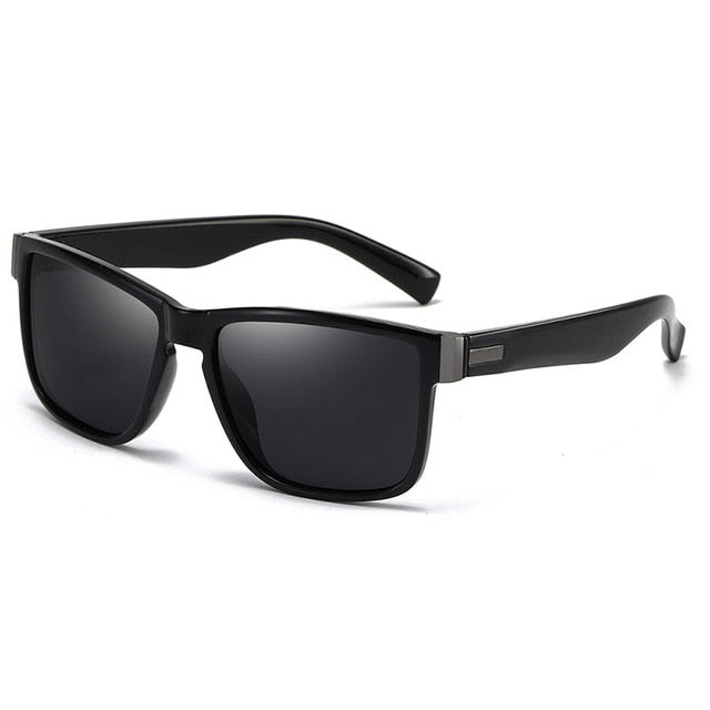 Men's Square Polarized 'Big Wave' Plastic Sunglasses