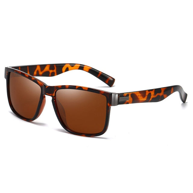 Men's Square Polarized 'Big Wave' Plastic Sunglasses