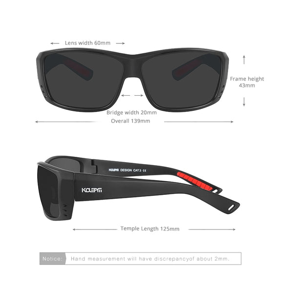 Men's Ultra Light Plastic and Titanium 'Boned' Wrap Around Sport Sunglasses