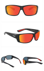 Men's Ultra Light Plastic and Titanium 'Boned' Wrap Around Sport Sunglasses