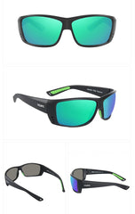 Men's Ultra Light Plastic and Titanium 'Boned' Wrap Around Sport Sunglasses