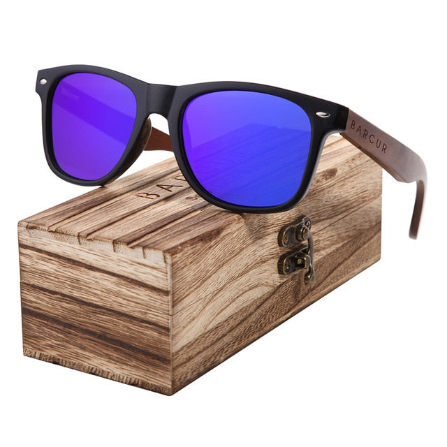 Men's Ferer 'Wall Block' Wooden Sunglasses