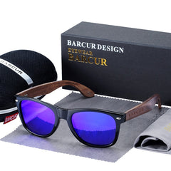 Men's Ferer 'Wall Block' Wooden Sunglasses