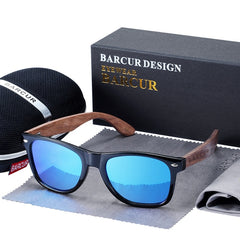 Men's Ferer 'Wall Block' Wooden Sunglasses