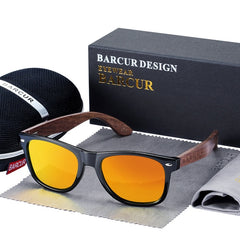 Men's Ferer 'Wall Block' Wooden Sunglasses