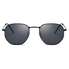 Men's Polarized Hexagon 'Herbie' Metal Sunglasses