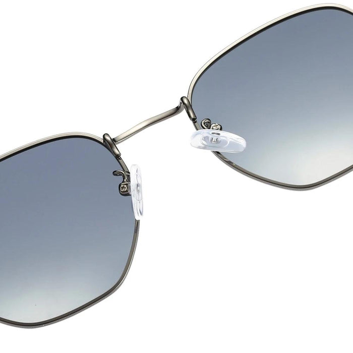 Men's Polarized Hexagon 'Herbie' Metal Sunglasses