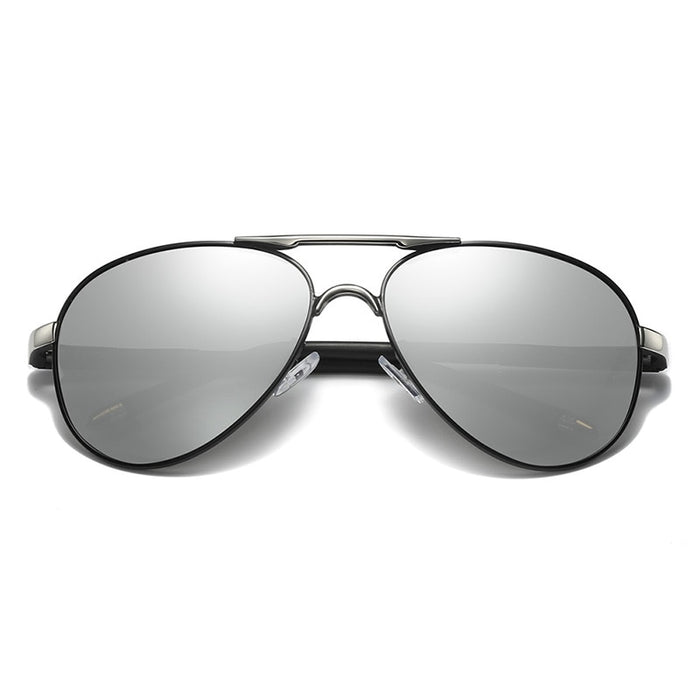 Men's Polarized Aviator 'Patrol' Metal Sunglasses