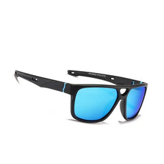 Men's Square Polarized 'Front Side' Plastic Sunglasses