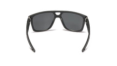 Men's Square Polarized 'Front Side' Plastic Sunglasses