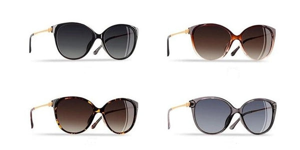 Women's Polarized Cat Eye 'Touch of Modern' Metal Sunglasses