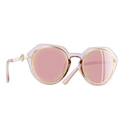 Women's Round Shield 'Holly Swiftwell' Plastic  Sunglasses