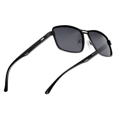 Men's Square Sport 'Tiger Eye' Metal Sunglasses