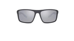 Men's Polarized Rectangular 'Beach Cruiser' Plastic Sunglasses