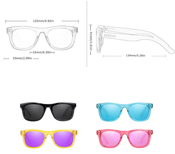 Children's Rectangular 'Beach Ready' Plastic Sunglasses