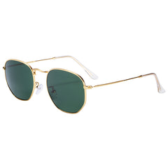 Men's Hexagonal Polarized 'Turbo Alas' Metal Sunglasses