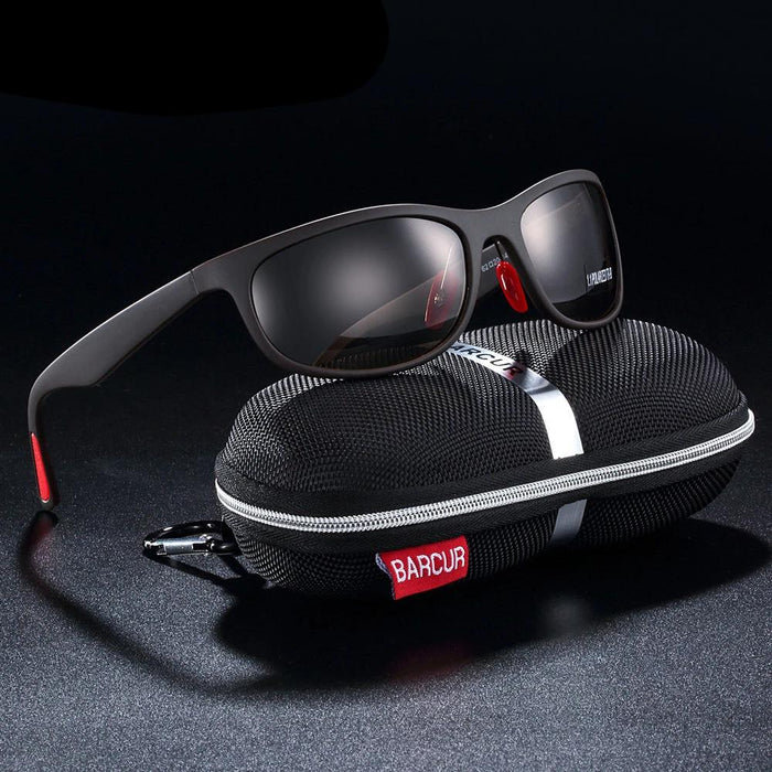 Men's Sport Polarized 'Big Bass' Plastic Sunglasses