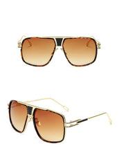 Men's Oversized Aviator 'Morocco' Metal Sunglasses